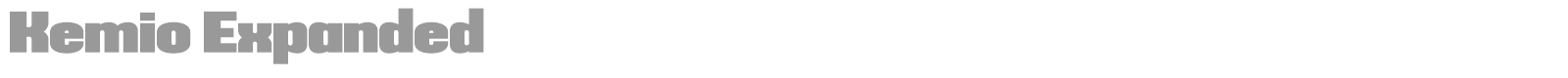 Kemio font preview