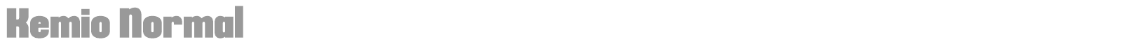 Kemio font preview