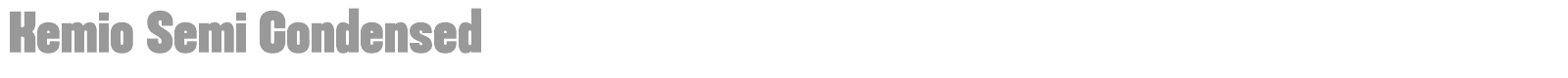 Kemio font preview