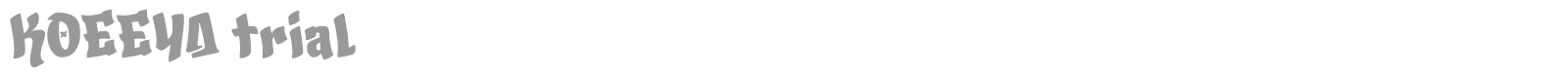 Koeeya font preview