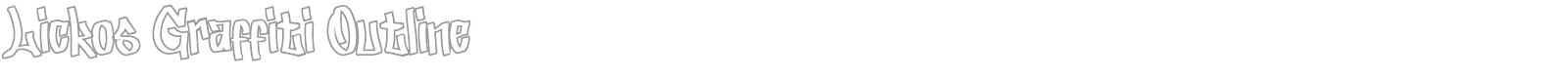 Lickos Graffiti font preview