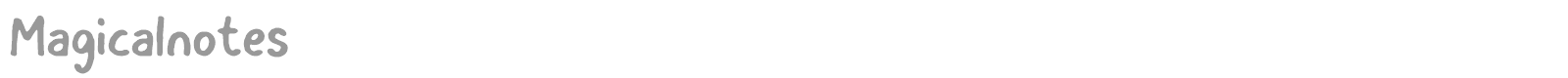 Magicalnotes font preview