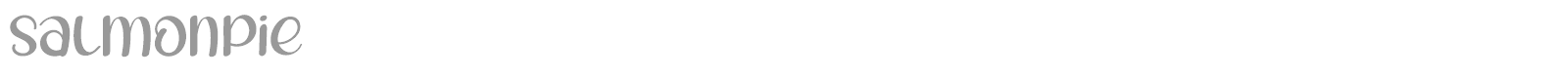 Salmonpie font preview