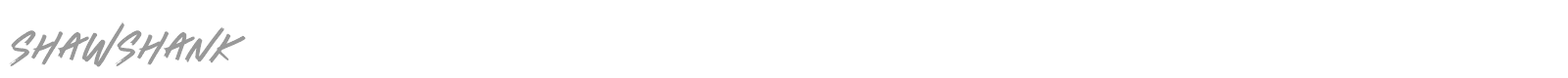Shawshank font preview