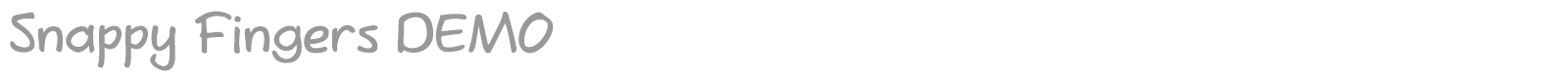 Snappy Fingers font preview