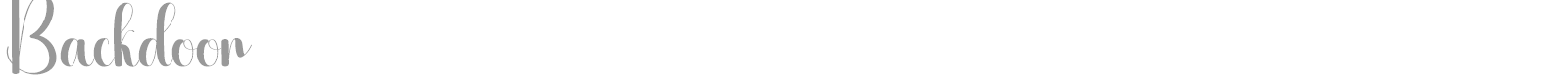 Backdoor font preview
