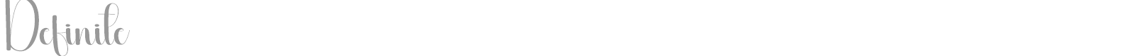 Definite font preview