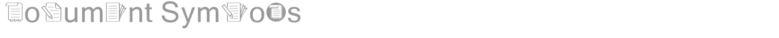 Document Symbols font preview