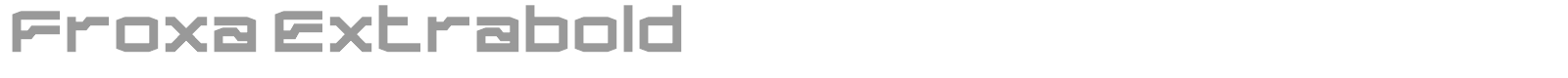 Froxa font preview