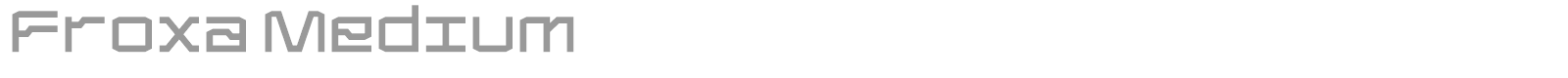Froxa font preview