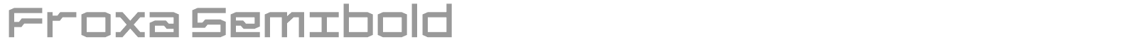 Froxa font preview