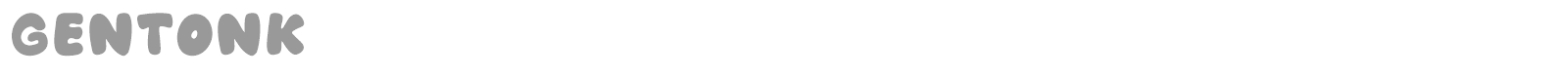 Gentonk font preview