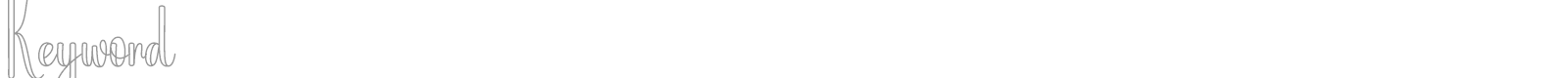 Keyword font preview