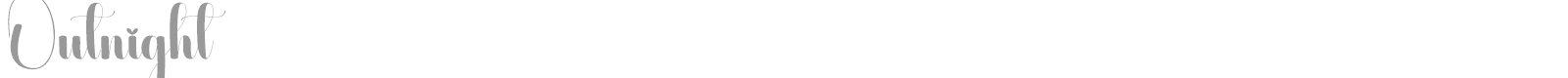 Outnight font preview