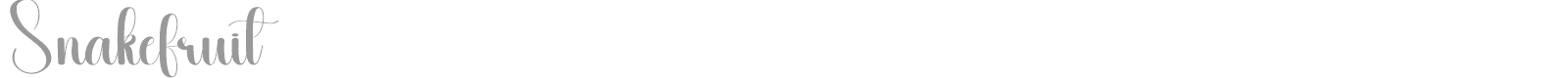 Snakefruit font preview