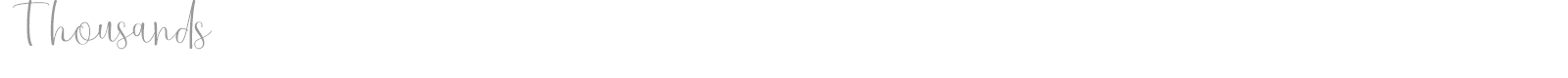 Thousands font preview