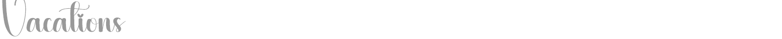 Vacations font preview