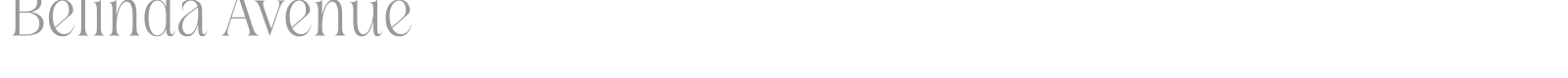 Belinda Avenue font preview