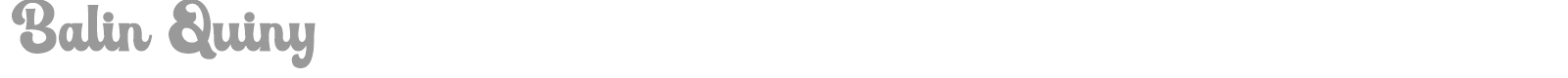 Balin Quiny font preview