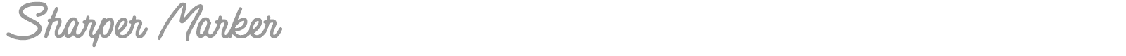 Sharper Marker font preview