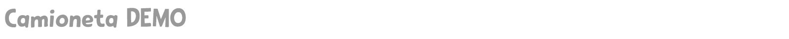 Camioneta font preview