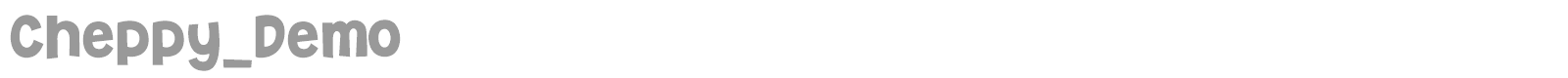 Cheppy font preview