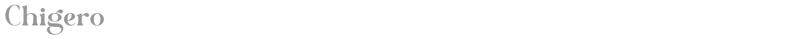 Chigero font preview