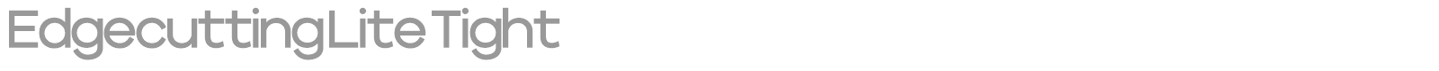 Edgecutting font preview
