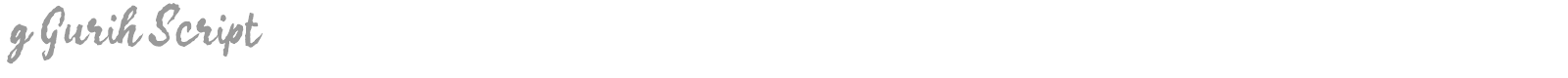 g Gurih Script font preview