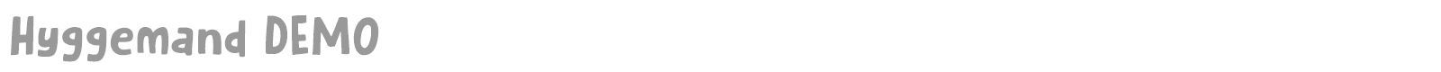 Hyggemand font preview