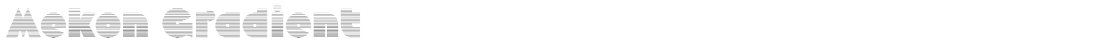 Mekon Gradient font preview
