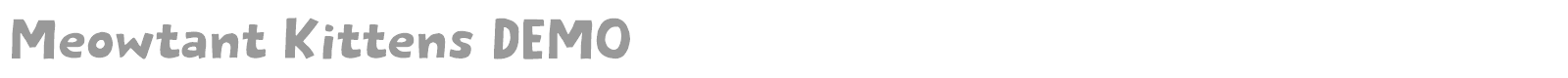 Meowtant Kittens font preview
