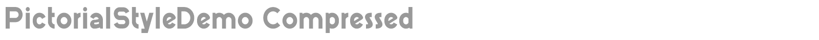 Pictorial Style font preview