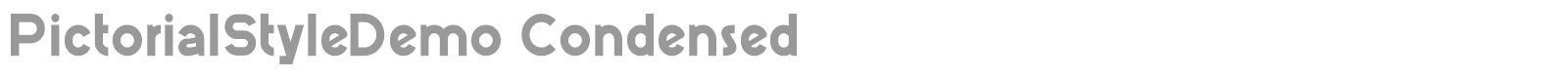 Pictorial Style font preview