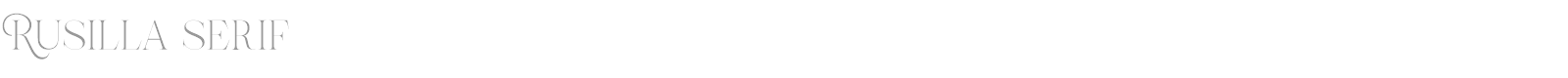 Rusilla Serif font preview