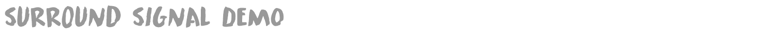 Surround Signal font preview