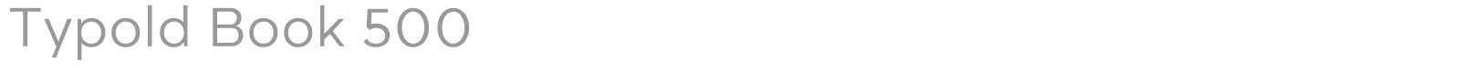 Typold Book 500 font preview