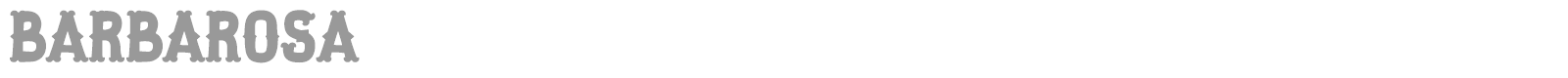 Barbarosa font preview