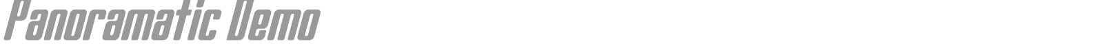 Panoramatic font preview