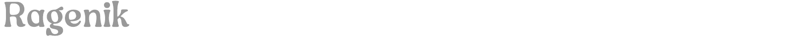 Ragenik font preview