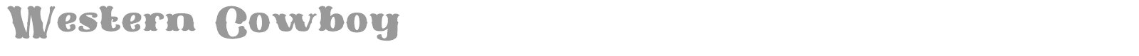 Western Cowboy font preview
