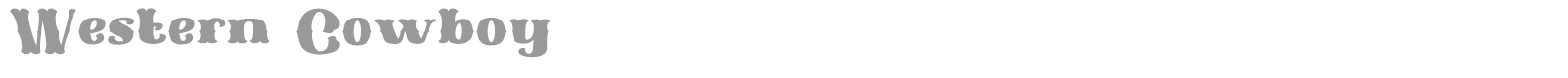 Western Cowboy font preview