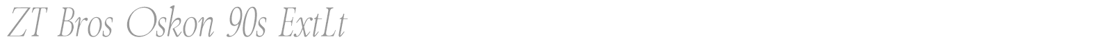 ZT Bros Oskon 90s font preview