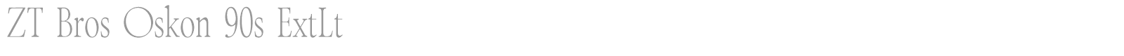 ZT Bros Oskon 90s font preview