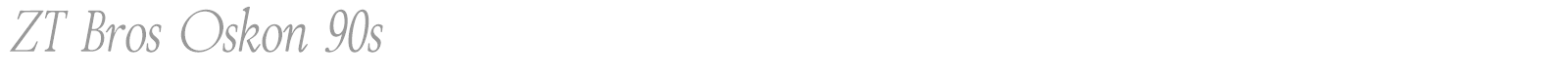 ZT Bros Oskon 90s font preview