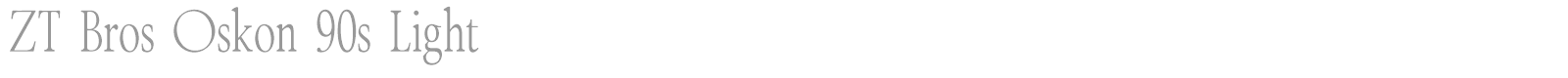ZT Bros Oskon 90s font preview