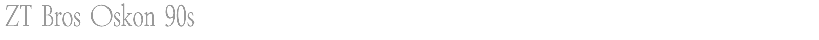 ZT Bros Oskon 90s font preview