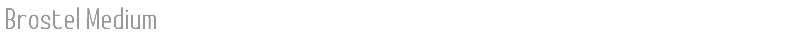 Brostel font preview