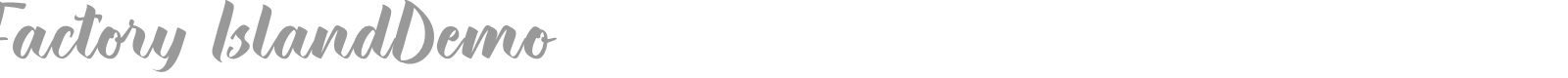 Factory Island font preview