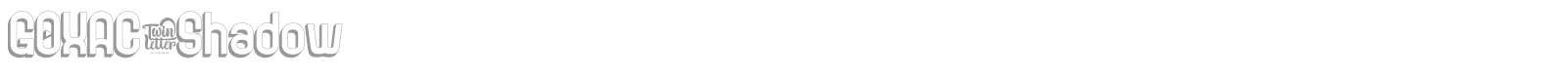 Goxac font preview